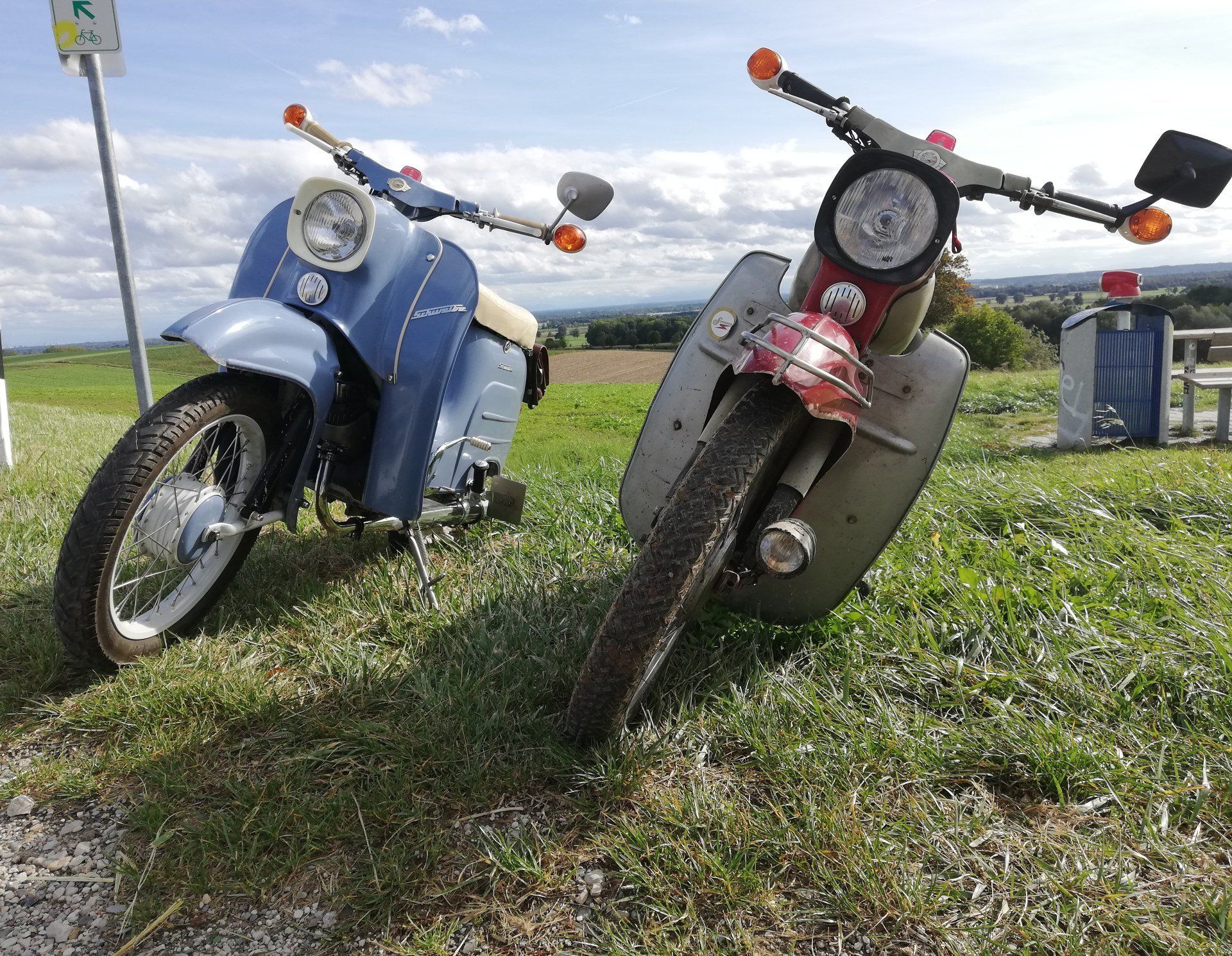 Simson Seitenständer Schräges Ostblech