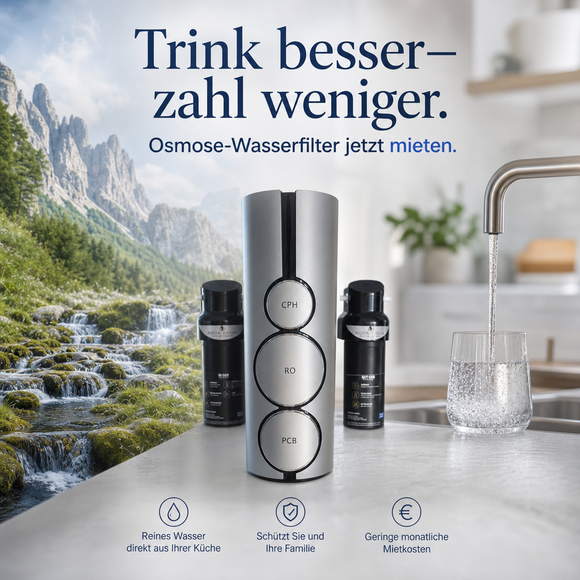 Trinwwasseranlagen mieten statt kaufen - Keimfilter und Osmoseanlage