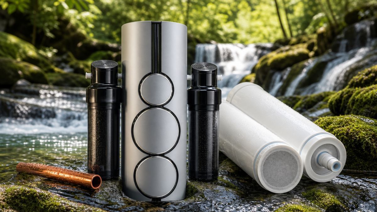 Hochwertige Osmoseanlage mit integriertem Wasserfilter und 5-facher Keimsperre aus Österreich.