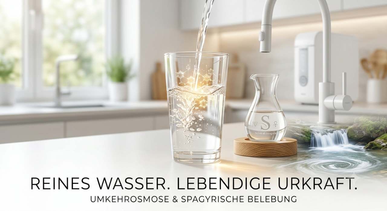 Quellwasser | Gefiltert & belebt Küche Wasserhahn Trinkwasser Glas