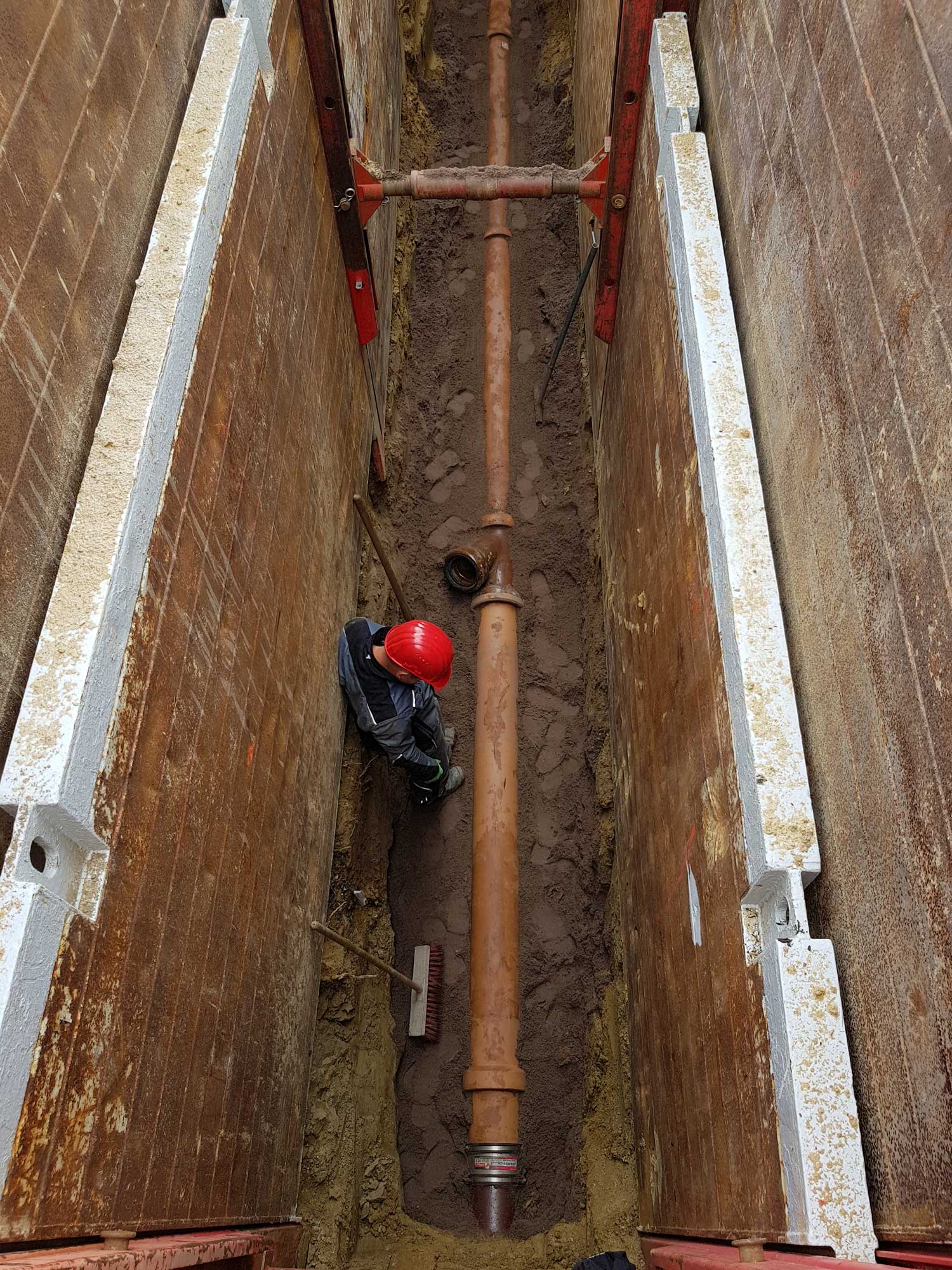 Kanalarbeiten, Verbautiefe mehr als 4 m