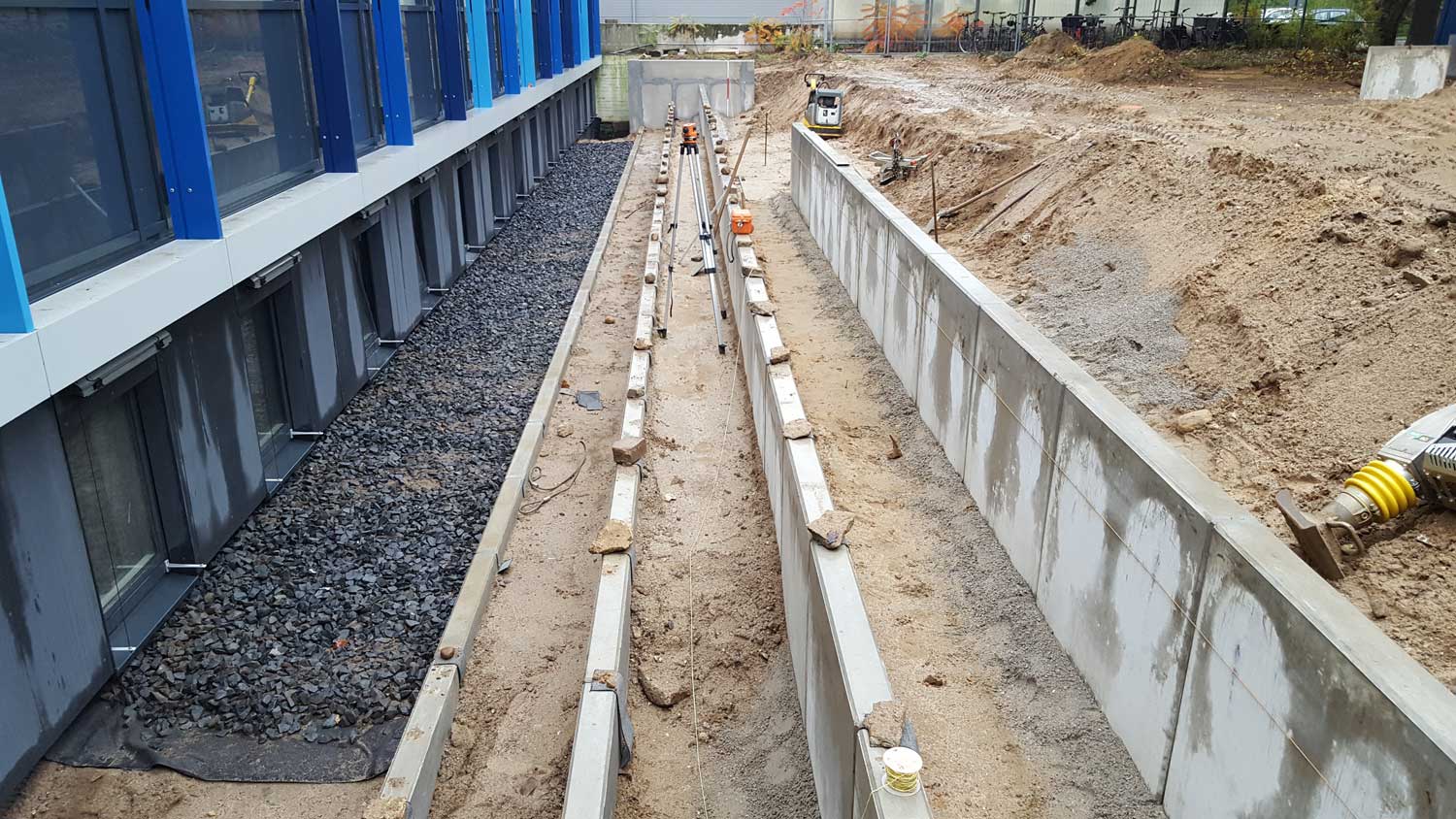 Winkelstützen zur Hangsicherung