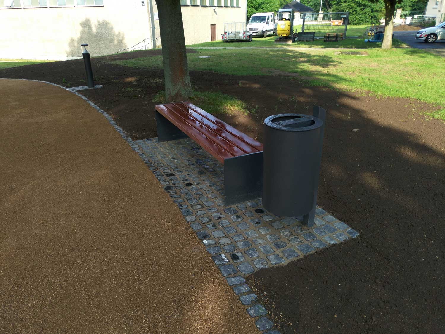 Sitzbank nach Fertigstellung