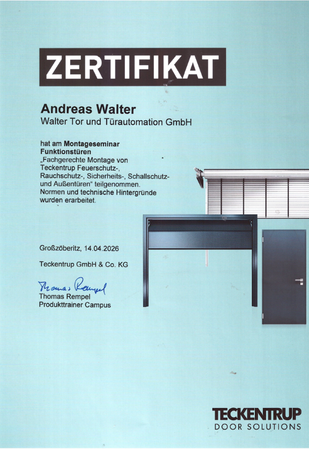 Brandschutzschulung bei Firma Teckentrup