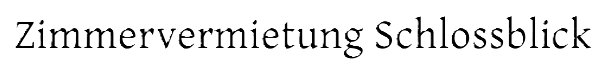Zimmervermietung