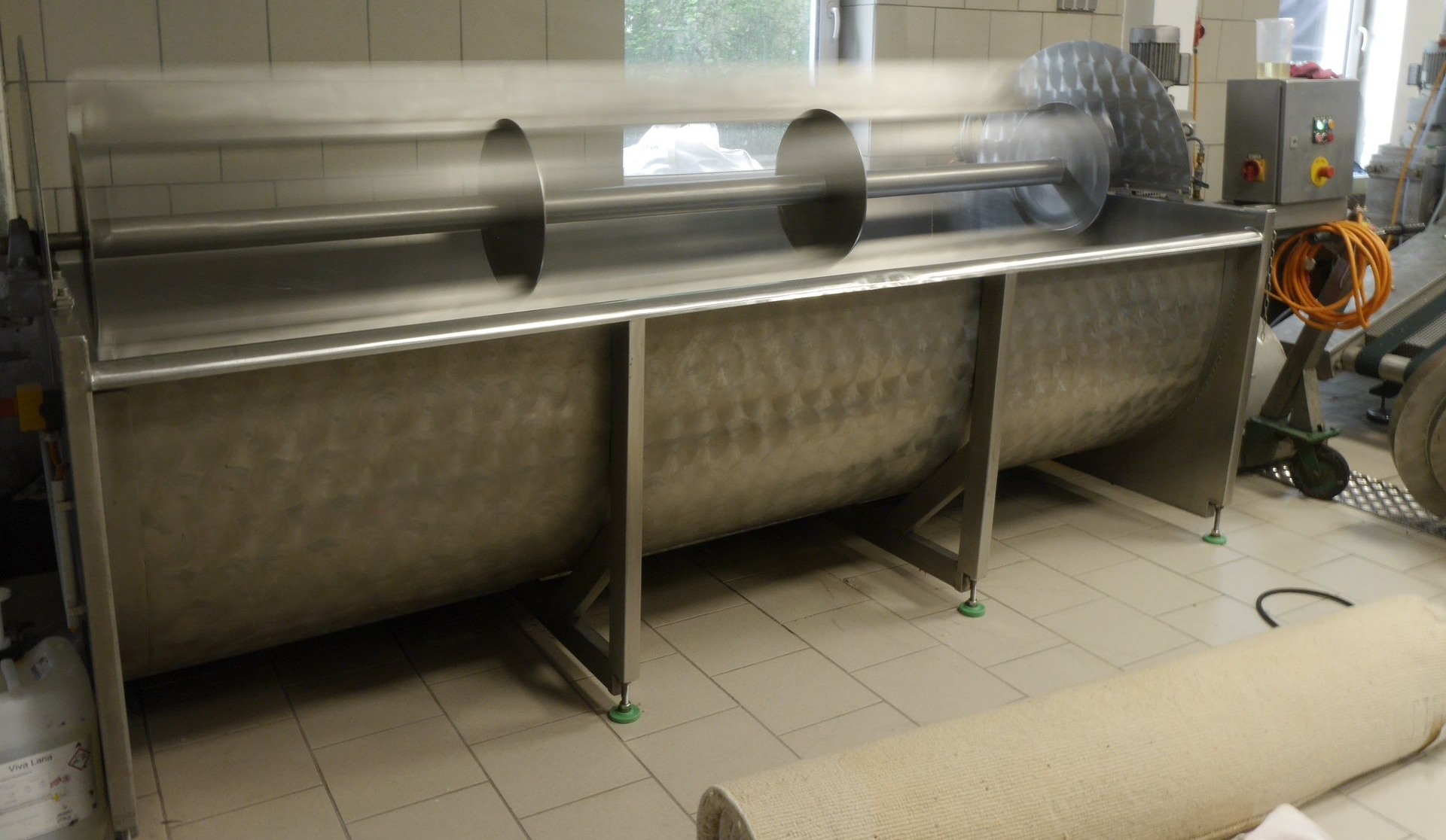 Teppichwäsche mit Paddelkufe