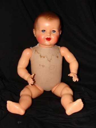Baigneur Petitcollin 55 Cm – Celluloïd Années 30/40 – Rare Version Perforée Dos