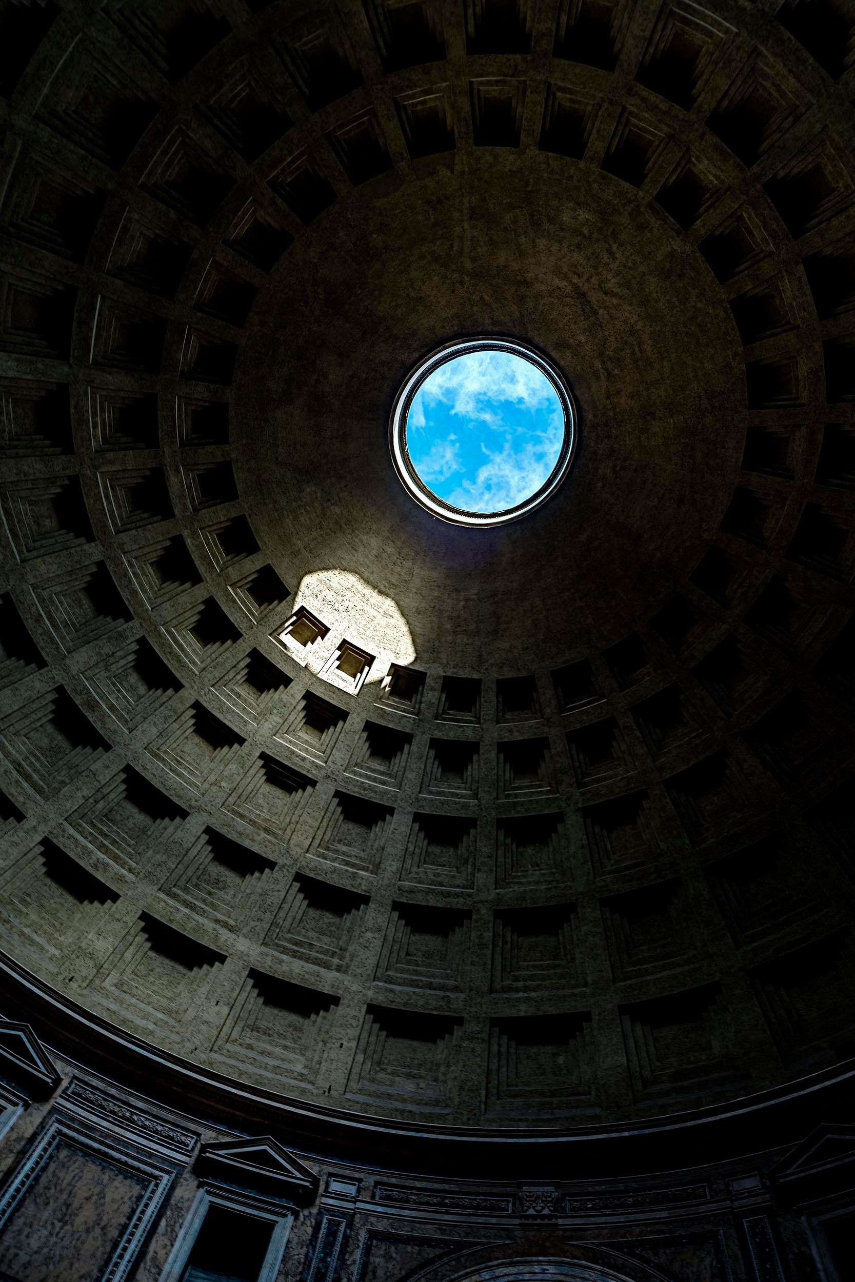 pantheon, rom, roma, panteon, kuppel, masterpieses von köbi sieber, aathal, zürich, zurich, fossilien, dino, dinosaurier museum, universität zürich, ulrik hölzel, fotograf wien, fotograf kunst, fotograf fossilien