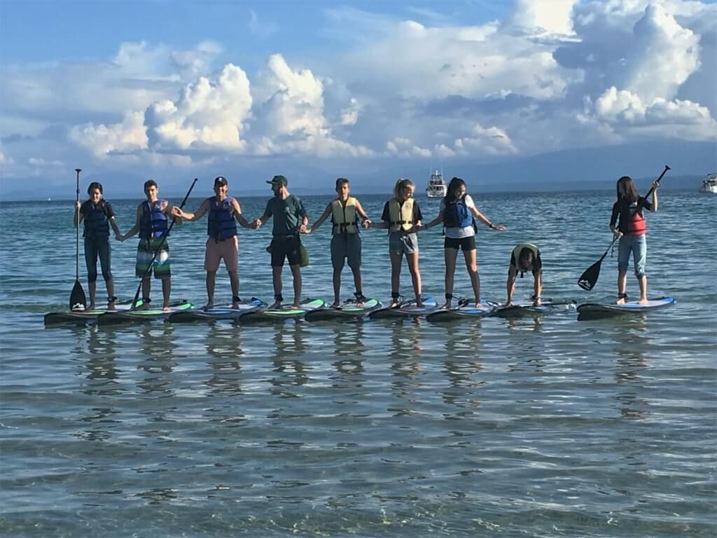 Schüleraustausch Kanada Switch You Stand up Paddelboarding