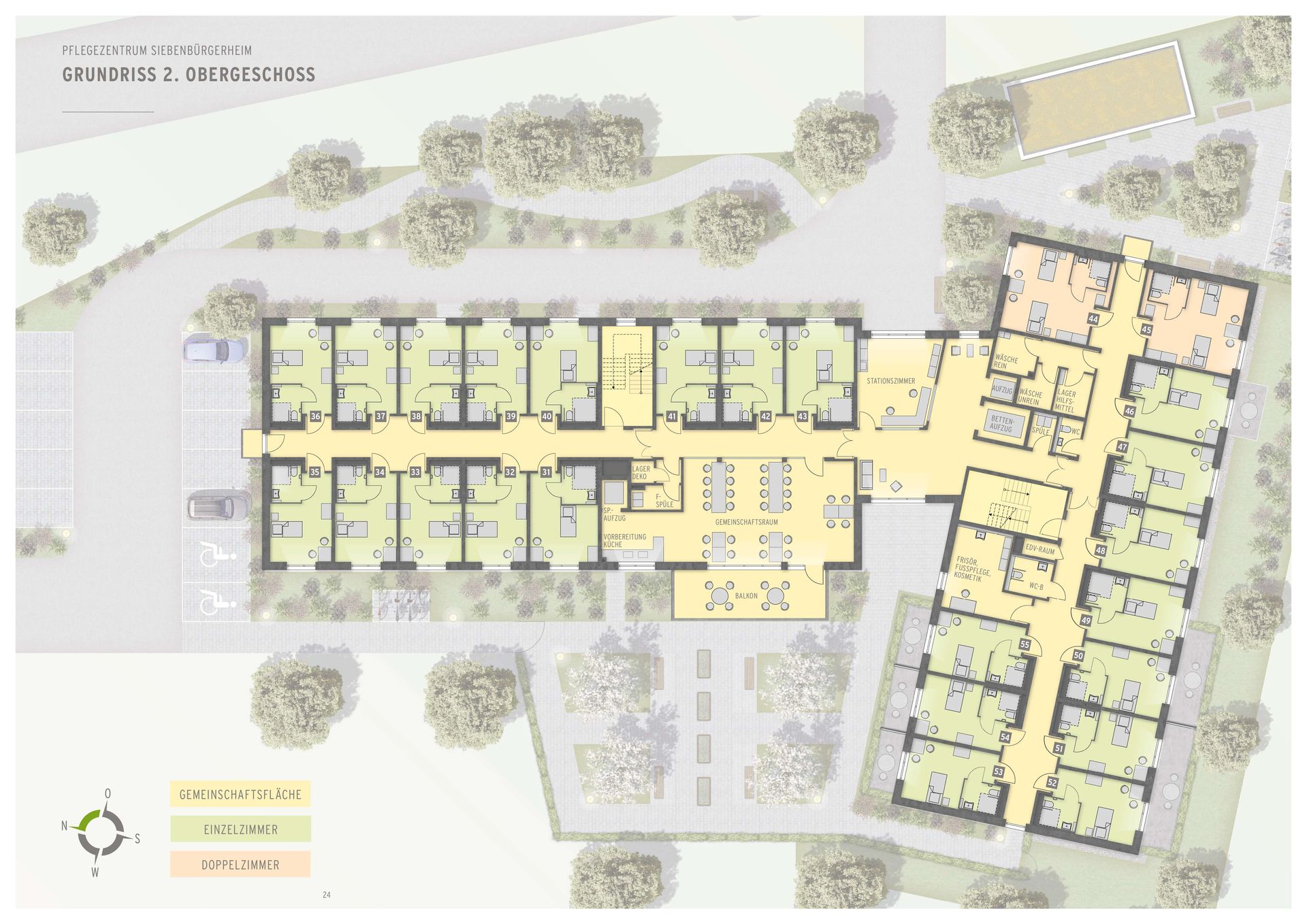 Grundriss Gebäude-2. OG