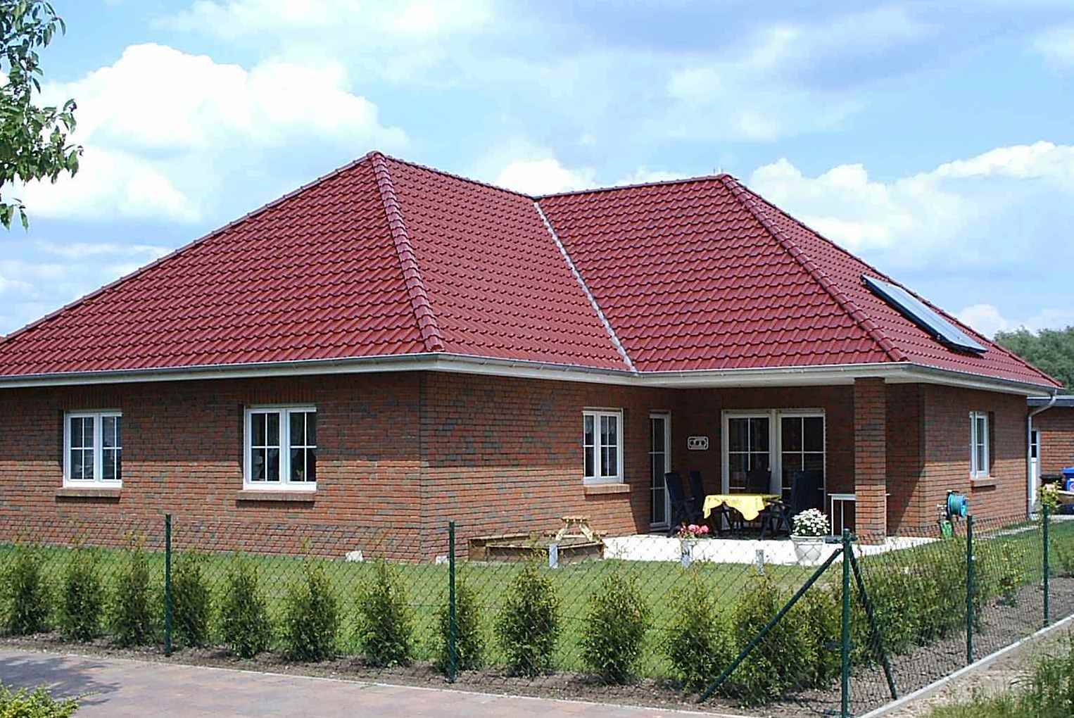 Bungalow, Leben auf einer Ebene.