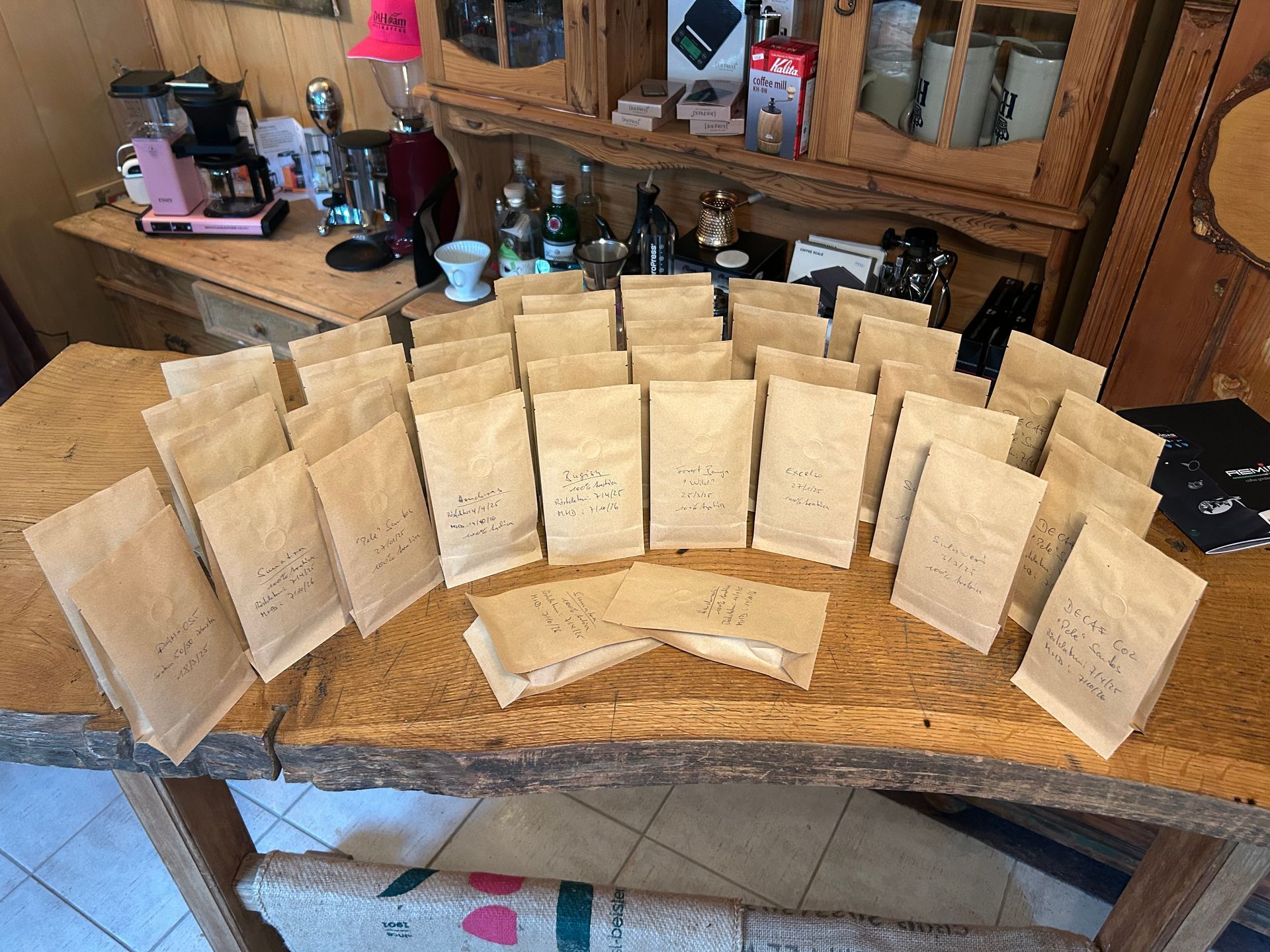 Probierpackung, kleine Kaffeepäckchen,