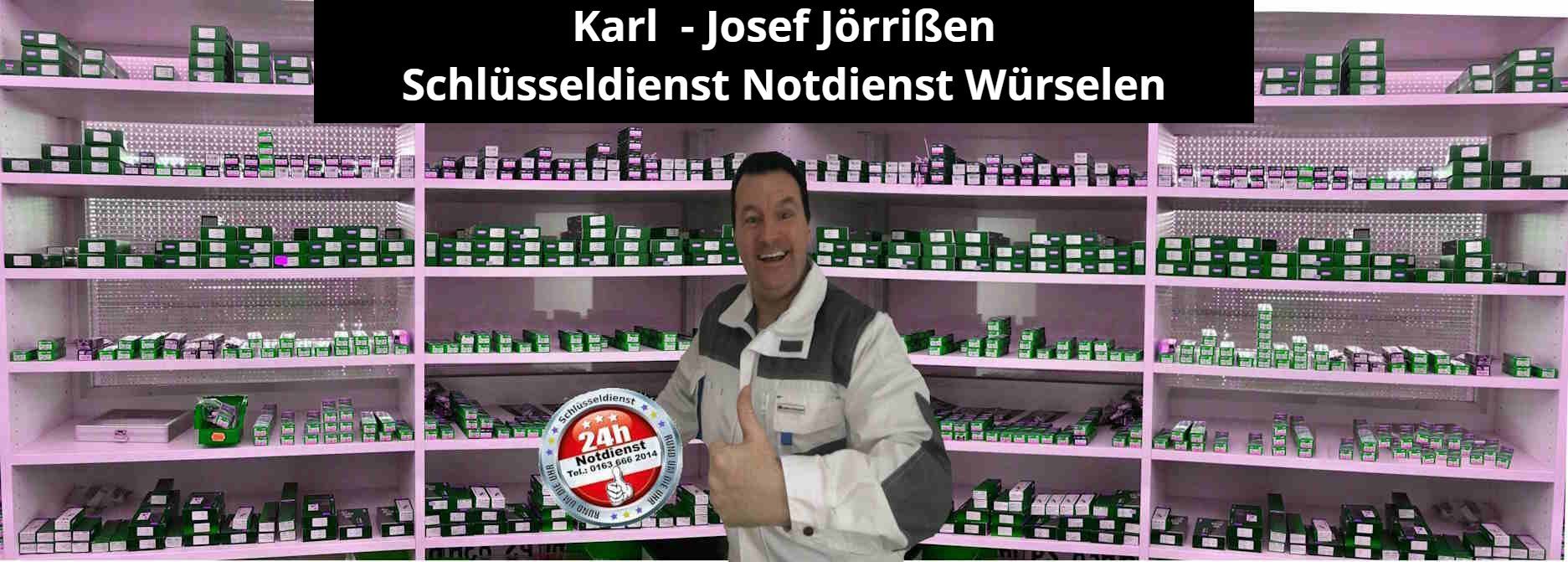 Das Foto zeigt Karl Josef Jörrißen - Schlüsseldienst Notdienst Würselen