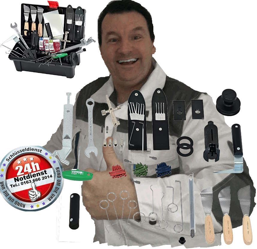 Öffnungs Werkzeuge Schlüsseldienst Notdienst Monteur Karl
