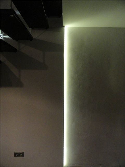 éclairage led angle de mur