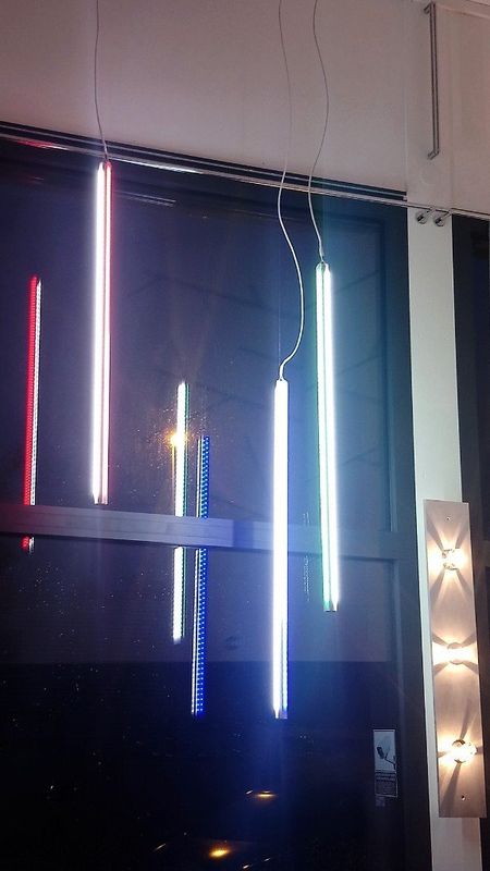lustre tube led magasin éclairage annecy