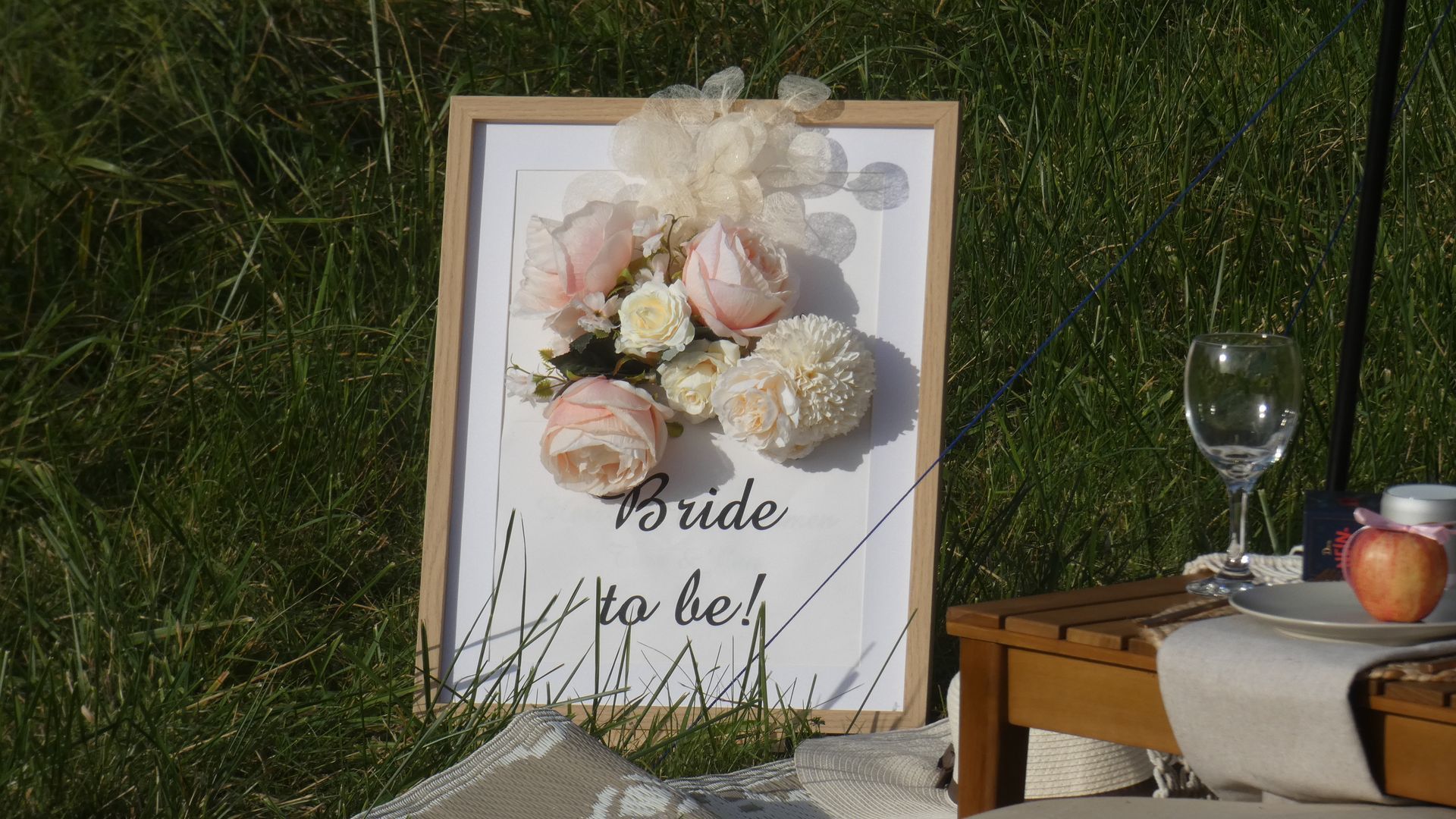 Personaliertes Willkommenschild für eure Picknick Event.