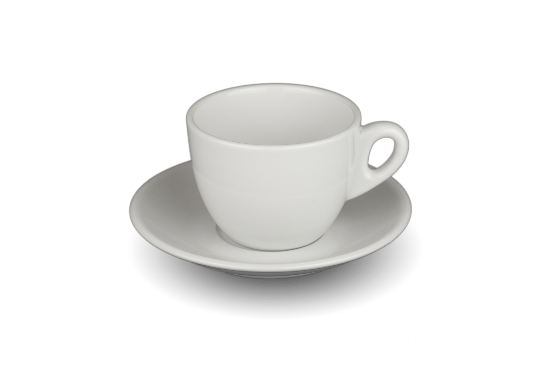 Taza y plato para café con leche serie Londres