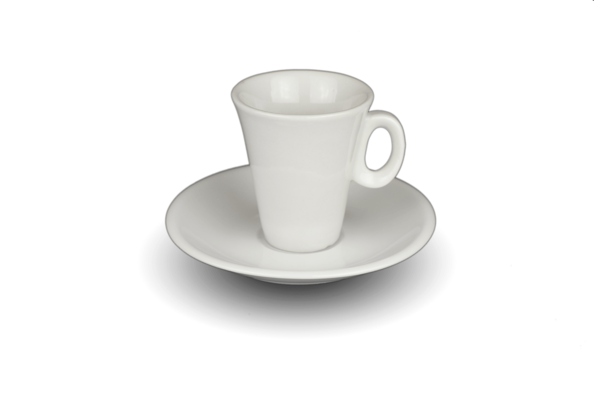 Taza y plato para café cortado serie Atenas