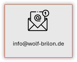 E-Mail-Symbol mit der Kontaktadresse info@wolf-brilon.de
