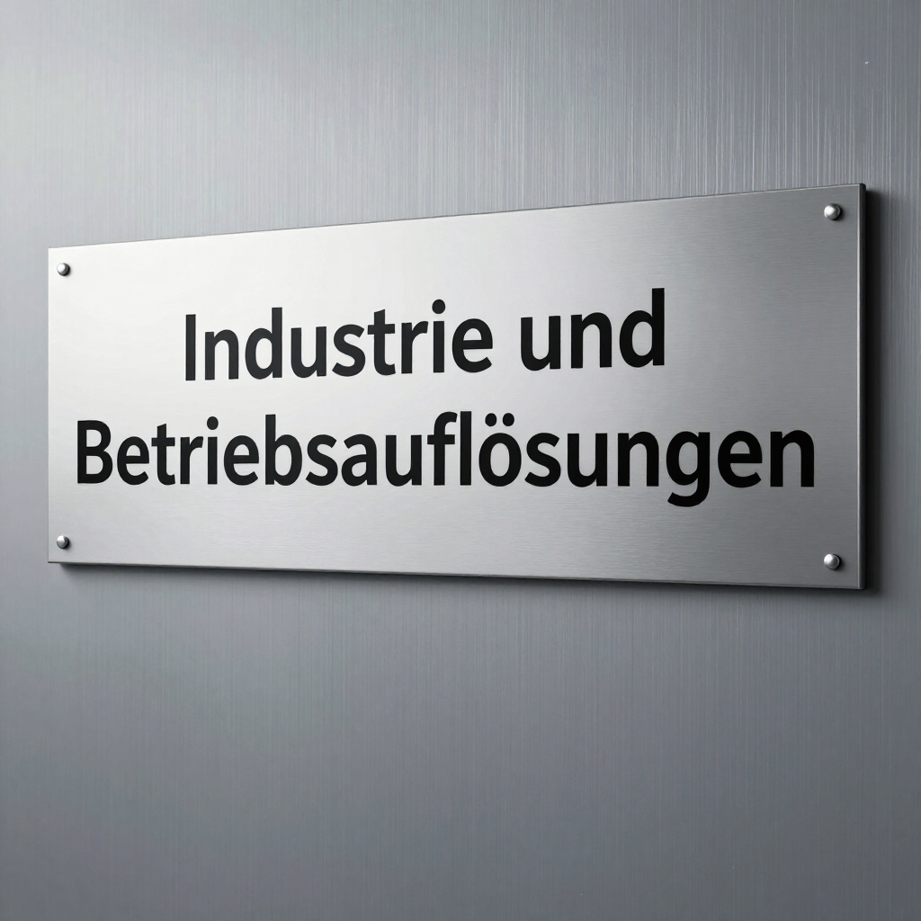 Industrie u. Betriebsauflösungen