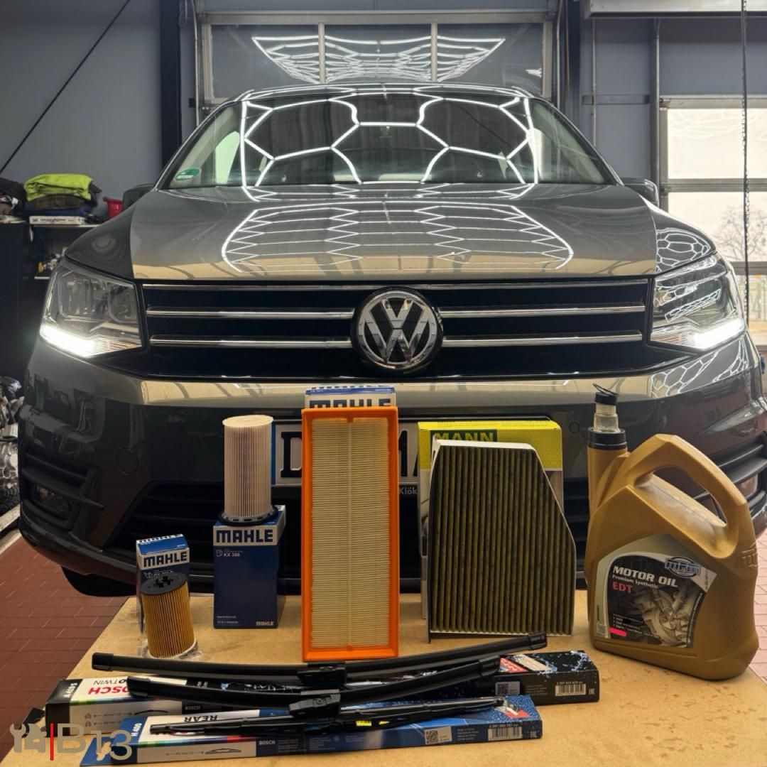 Vorbereitung für Inspektion und Service bei B13 Kfz-Service in Dessau-Roßlau.