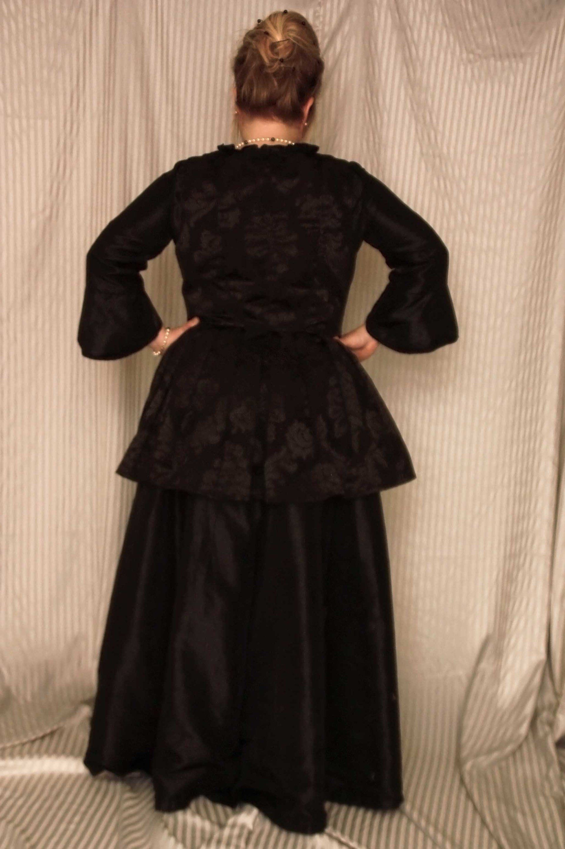 Frau Kleid Barok Barokkleid Gothic schwarz