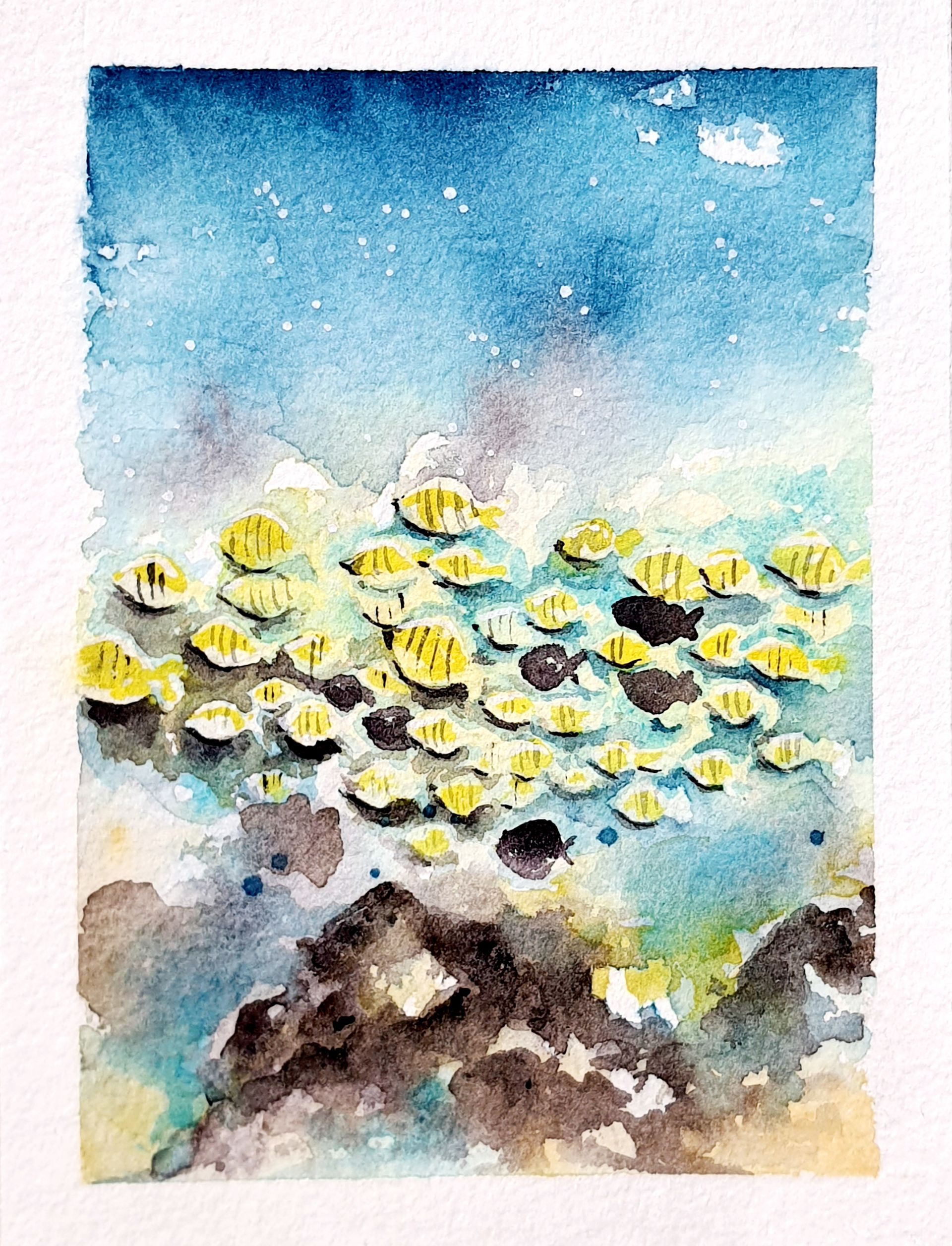 Hase und Igel Gebrüder Grimm original Gemälde, Bild Aquarell  Wettrennen Wettlauf, original watercolor painting, picture of the hare and hedgehog race story brother's grimm