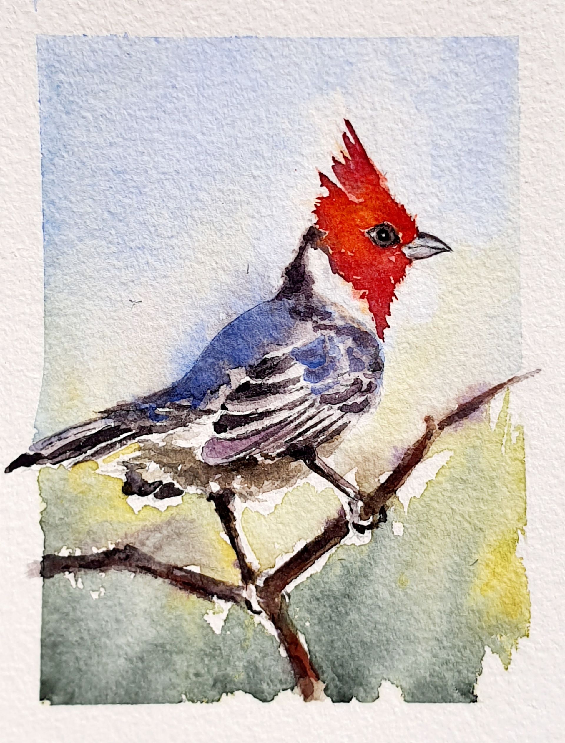 Hase Hare original Aquarell Watercolor painting picture Schnecke snail Kaninchen Rabbit Bunny