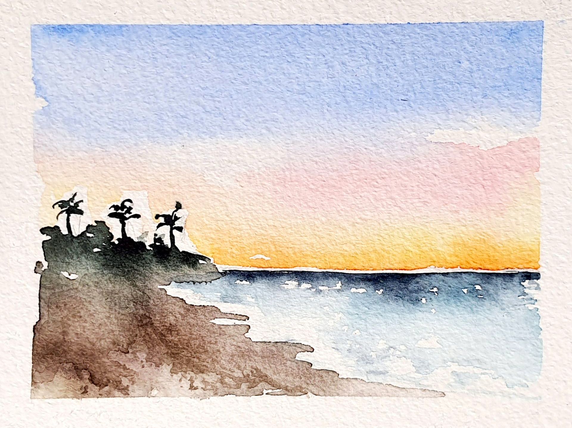 Hase und Igel Gebrüder Grimm original Gemälde, Bild Aquarell  Wettrennen Wettlauf, original watercolor painting, picture of the hare and hedgehog race story brother's grimm