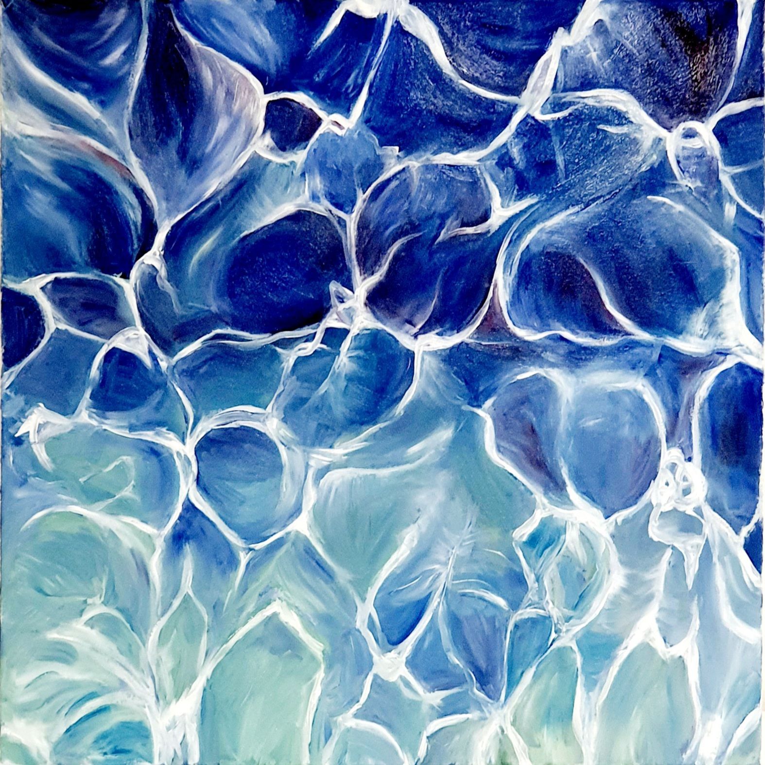 Funkelnde Sonne auf dem Meer