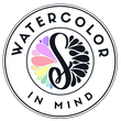 Watercolorinmind einzigartige Aquarelle originale kunstdrucke, Briefpapier, Aufkleber