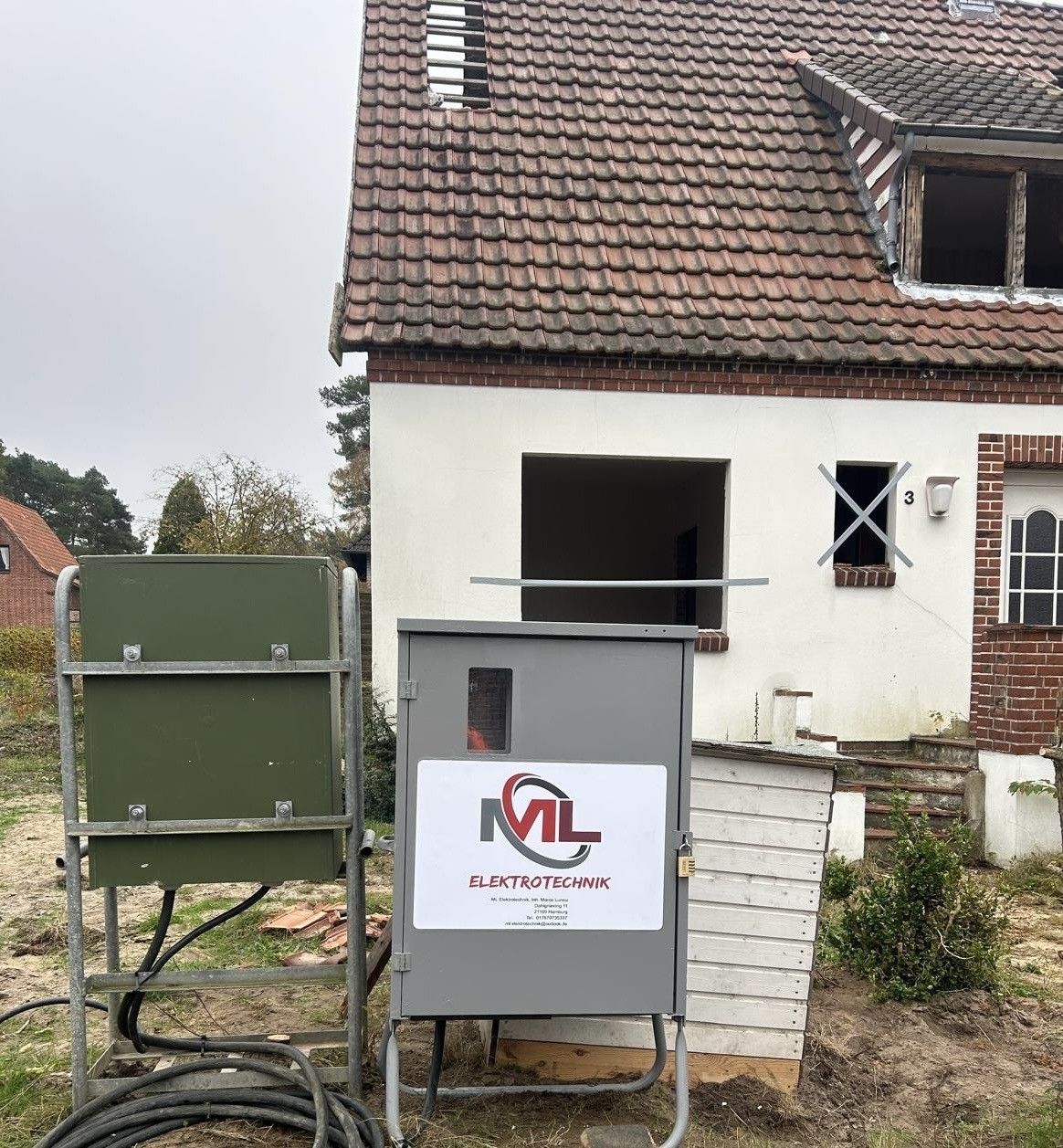 Sanierung; Baustrom; Miete; ML-Elektrotechnik; Hamburg; Haussanierung