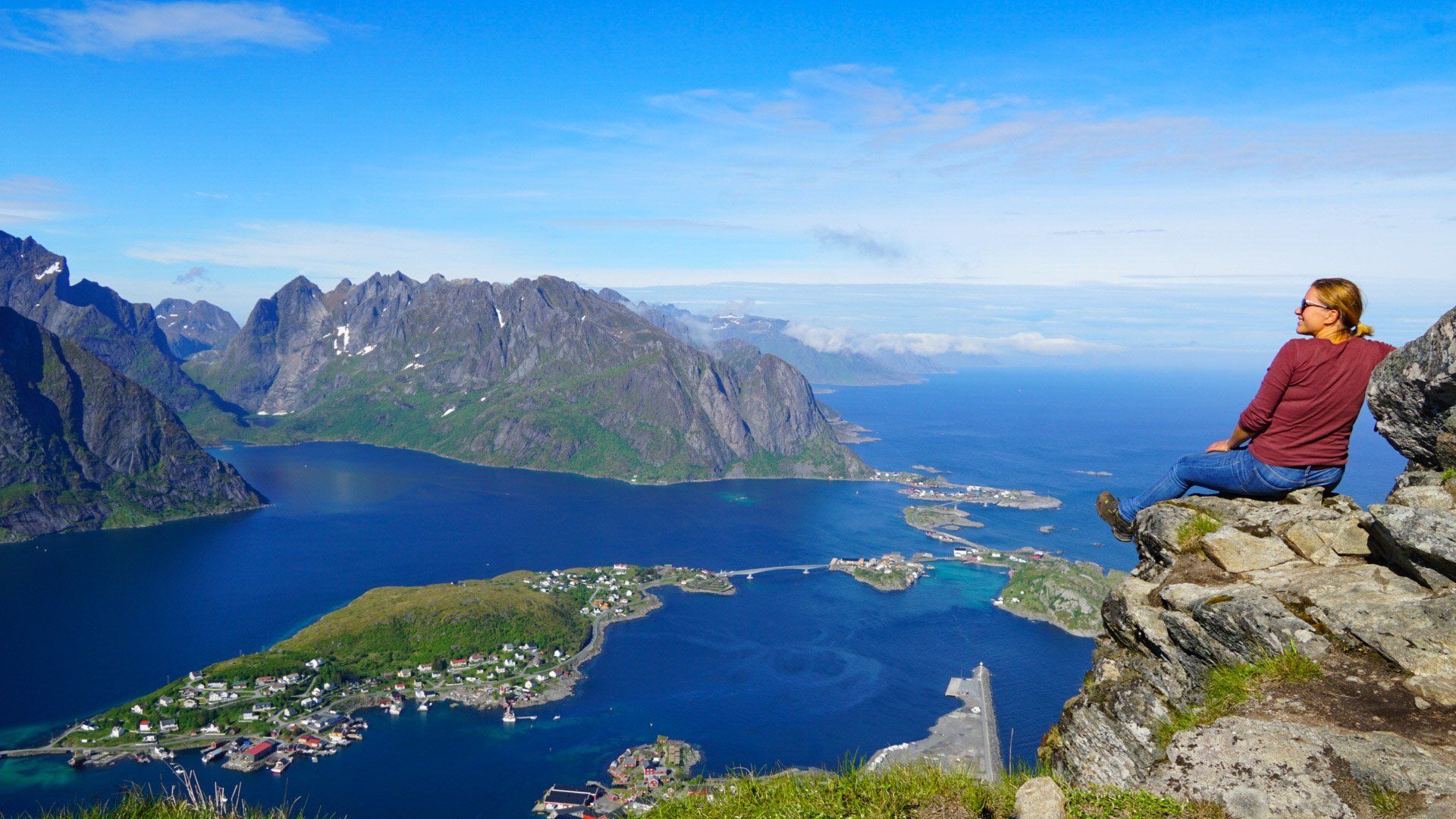 Wanderung auf den Lofoten, Reinebringen, Fjorde in Norwegen, Weltreiseblog, To The World's End