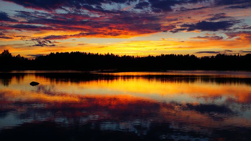 Sonnenuntergang in Schweden, Abendrot, To The World's End, Weltreiseblog, Reiseblog, Weltreise