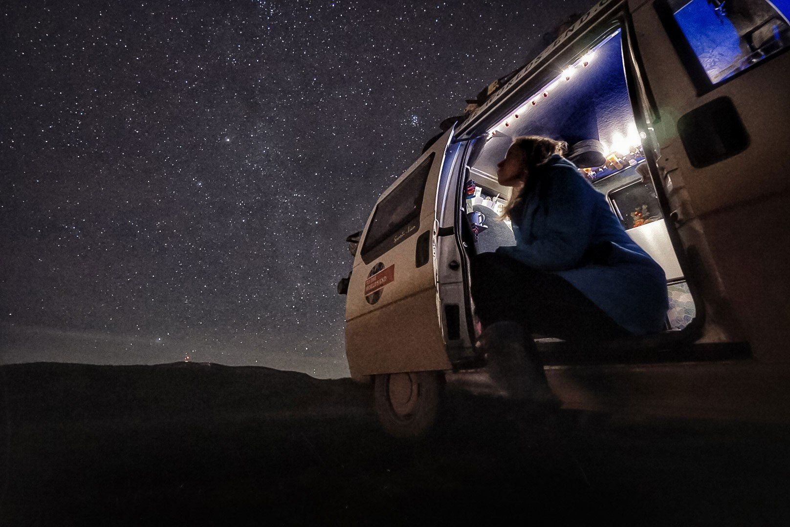 Sternenhimmel über Armenien, Weltreise im Camper, Overlander, Fiat Scudo Sportivan, To The World's End