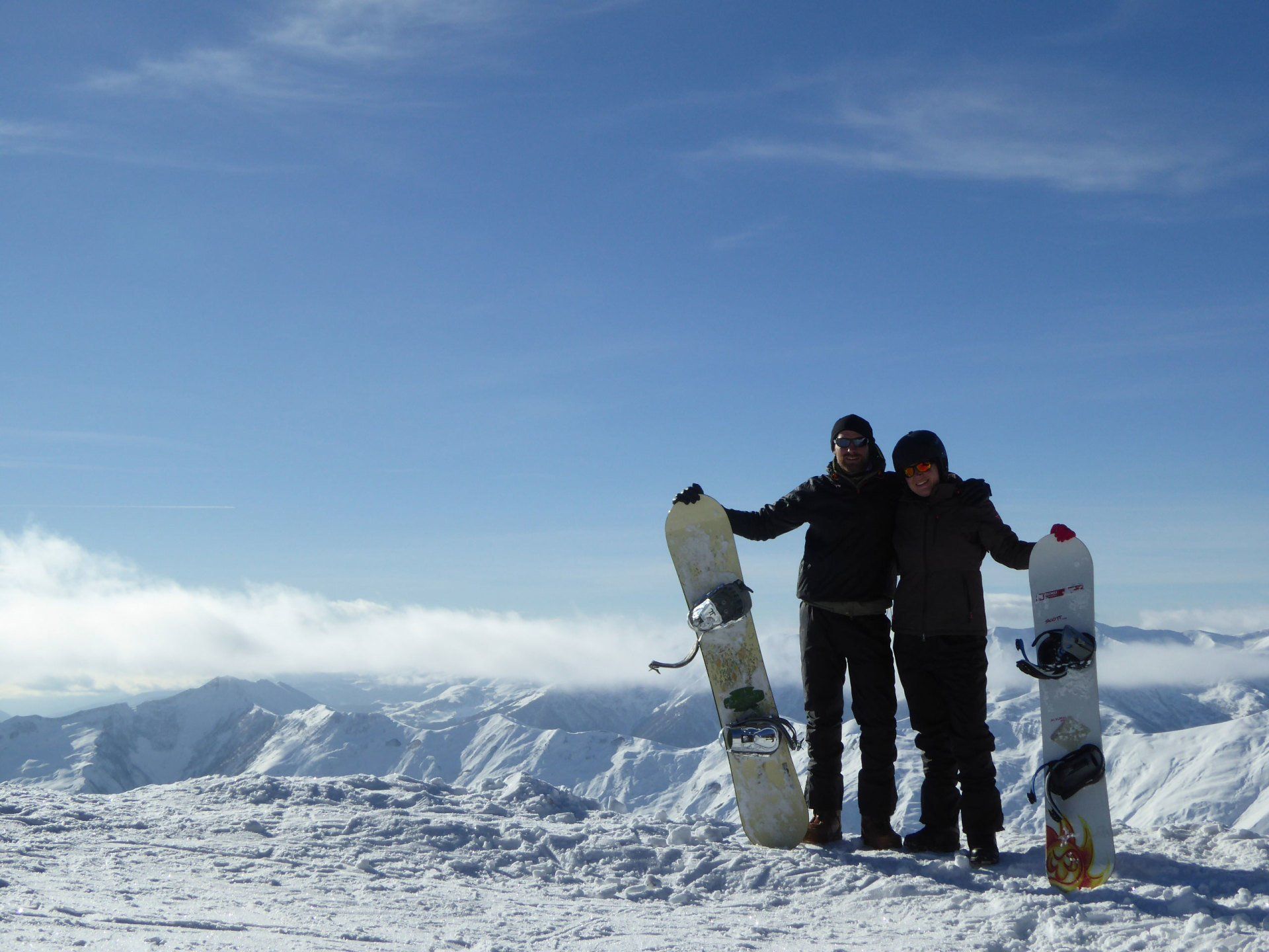 Snowboarden in Gudauri, Georgien, Weltreise im Camper, Overlander, To The World's End