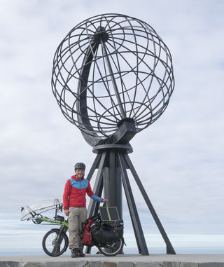 Unterwegs mit dem Liegerad mit dem Fahrrad zum Nordkap