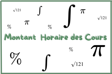 Tarifs des cours de maths