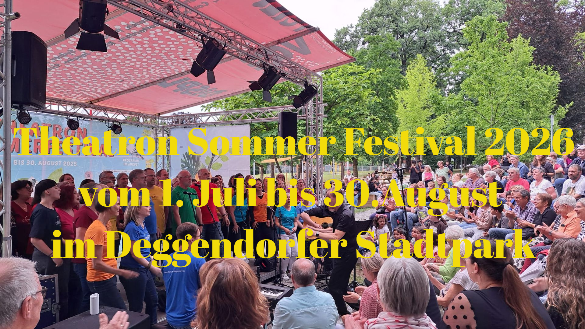 Theatron Sommer Festival 2026
vom 2. Juli bis 30. August
im Deggendorfer Stadtpark