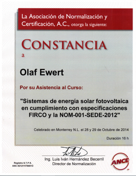 Certificado FIDE