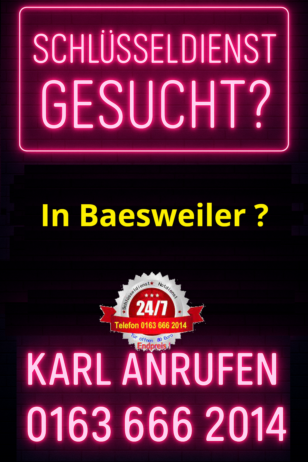 Schlüsseldienst in Baesweiler - Ausgezeichnet durch Sat1 und Pro7 Taff