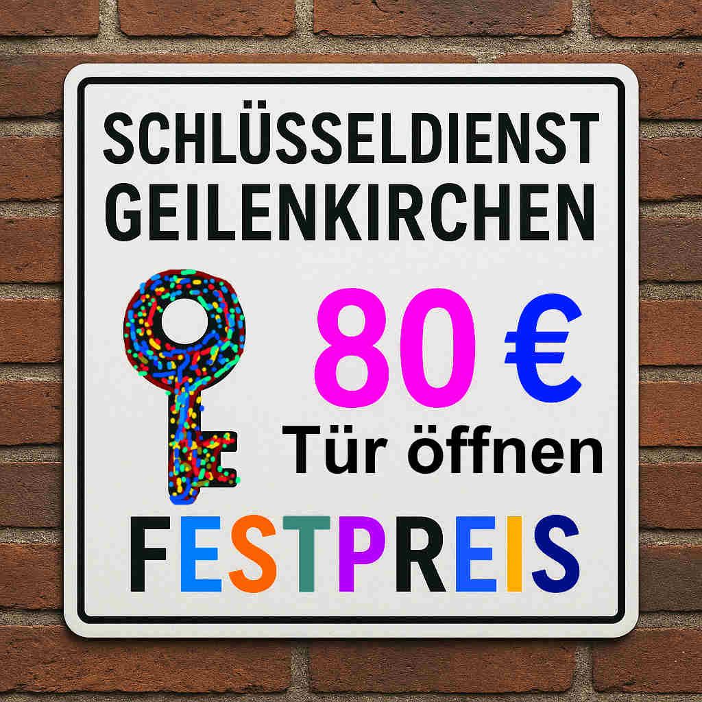 Schlüsseldienst Tür Öffnung 80 Euro - Tag & Nacht Sonn und Feiertags 1 Festpreis !