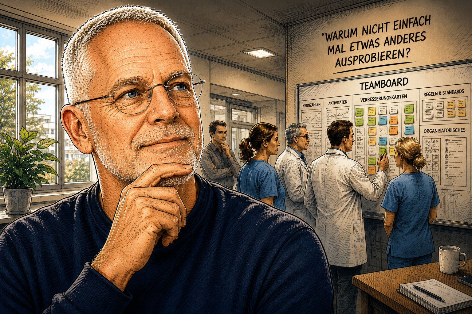 Boarding und Teamwork auf einem Bild