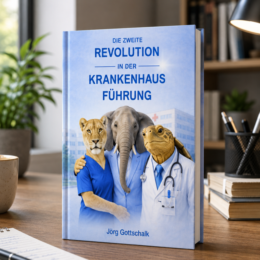 Bild Buchcover die zweite Revolution in der Krankenhausführung.