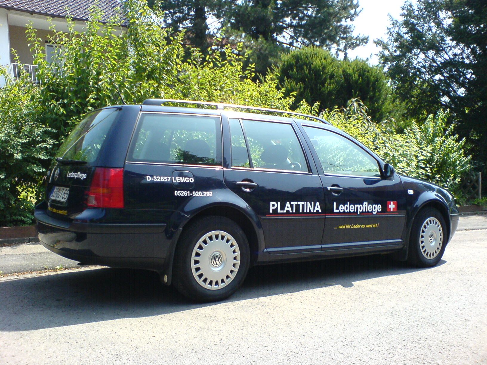 VW Golf IV - mit PLATTINA Beschriftung