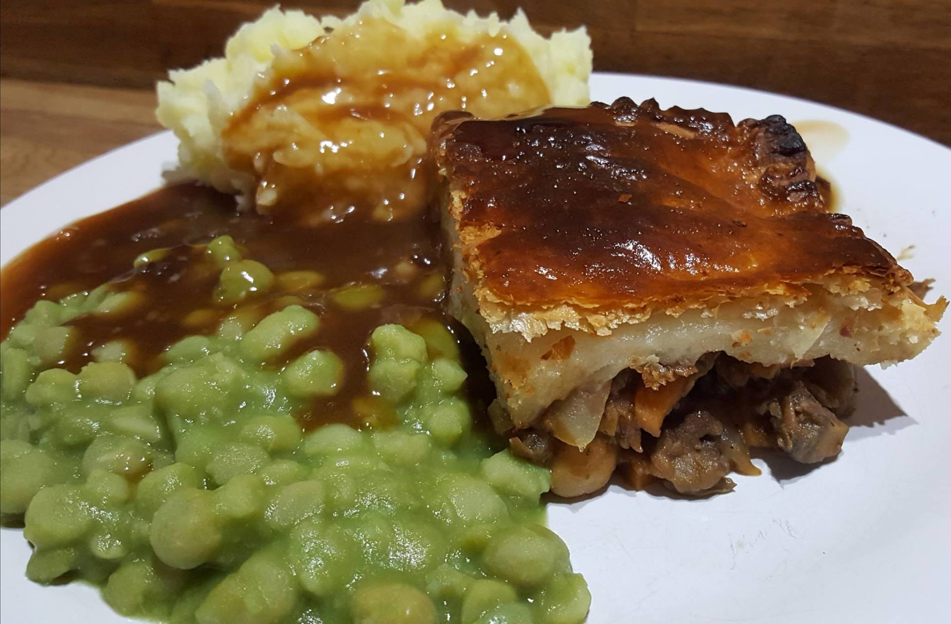Pie, Mash, Peas & Gravy Mushy or Garden?