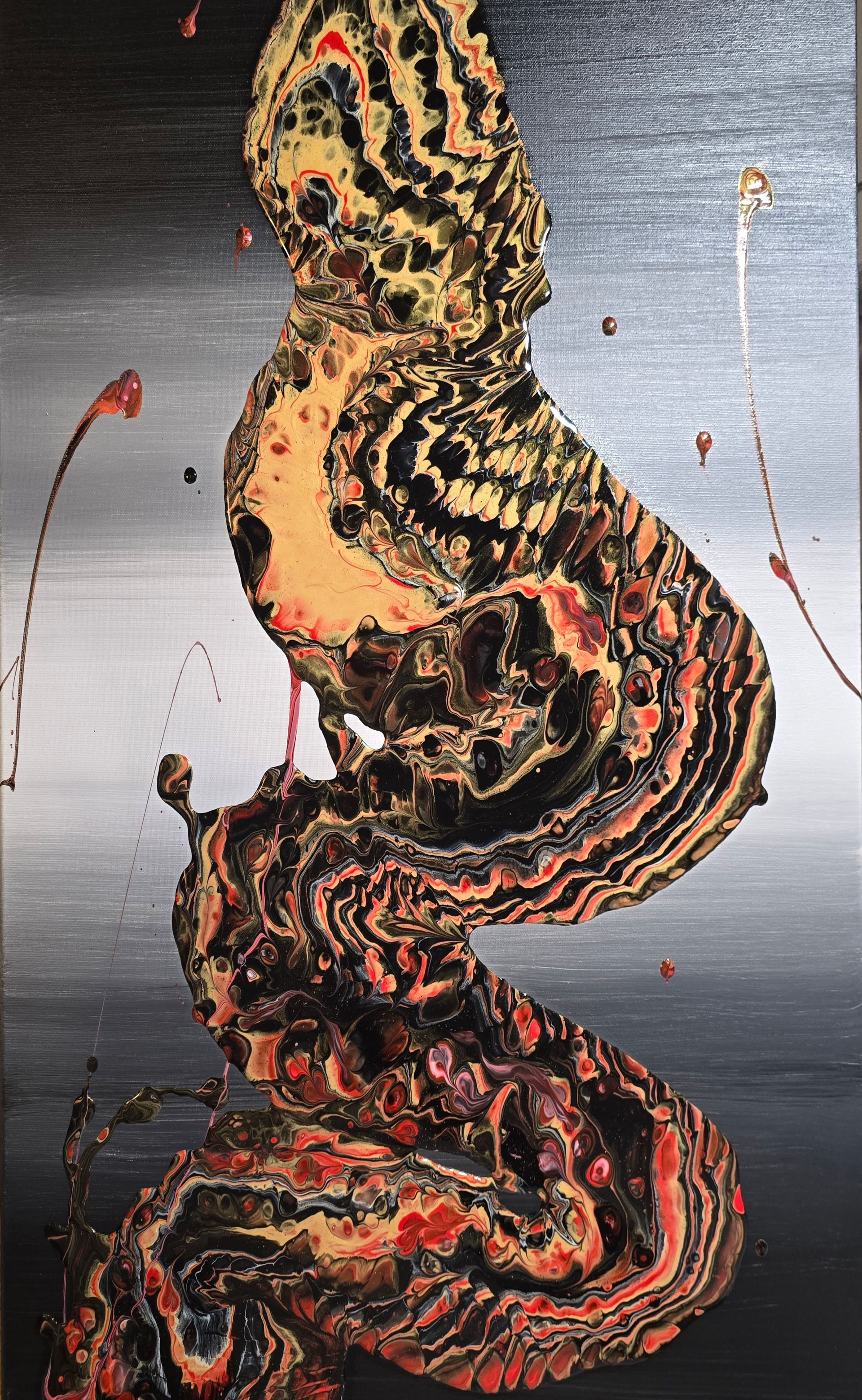 Passion Acrylic Pouring von Andrea Schütz-Böse