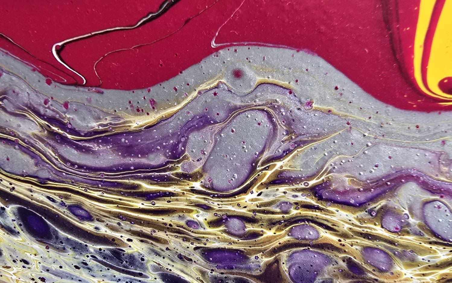 Acrylic Pouring KVHS Kurse mit Andrea Schüz-Böse