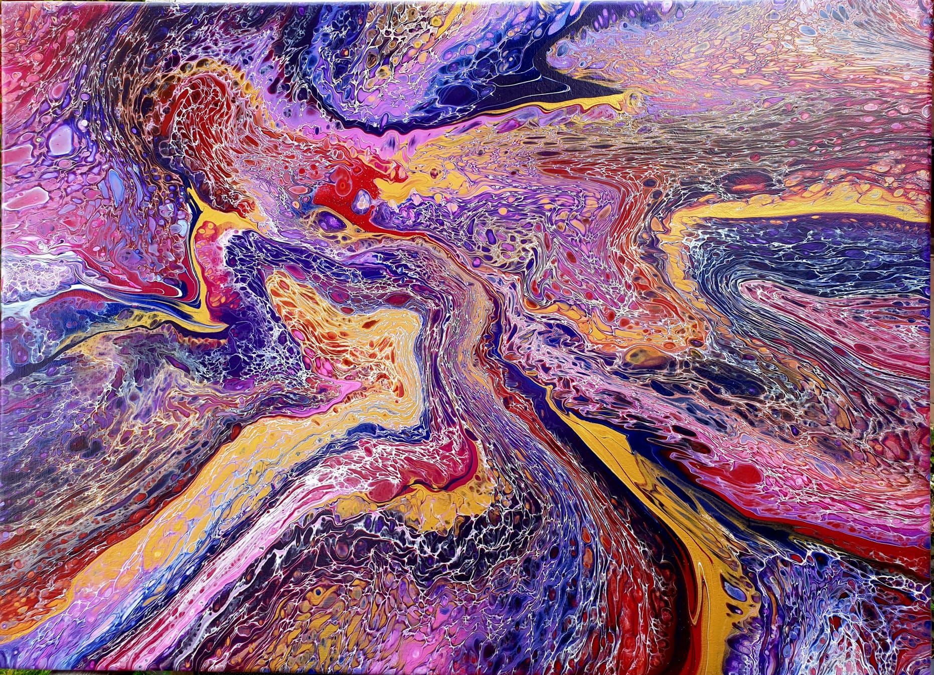 Acrylic Pouring Schnupperkurs, Puddle Pour mit Swipe